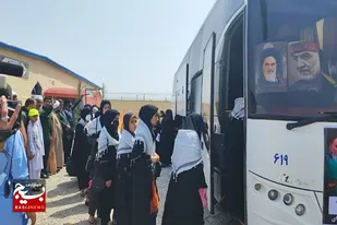 اعزام ۸۰ نفر از خواهران و برادران سراوانی به مرقد امام خمینی (ره)