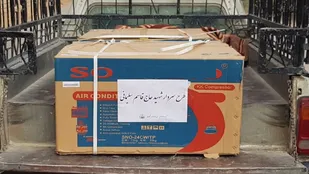 اهدا ۱۴ دستگاه کولر گازی به نیازمندان اندیمشک