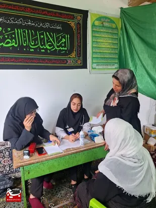 حضور دانشجویان جهادگر و  پرتلاش علوم پزشکی در روستای ویشگون