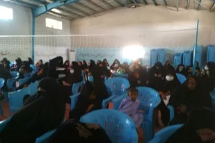 مراسم محوری نقش زنان در پشتیبانی از دفاع مقدس در دلگان برگزار شد