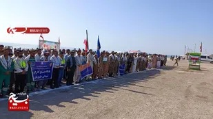 همایش بزرگ اقتدار بسیجیان بندرجاسک برگزار شد
