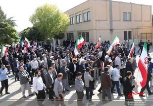 تجمع دانشگاهیان دانشگاه بین المللی امام خمینی(ره) در محکومیت حادثه تروریستی شیراز و حمایت از انقلاب اسلامی