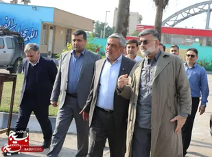 بازدید حمید بورد مدیرعامل شرکت ملی نفت ایران از قرار گاه راهیان نور مرکز بسیج کل وزارت نفت در شهر اهواز