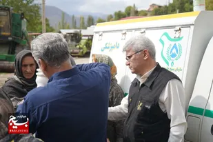 دامداران روستای چالو چهاردانگه ساری، میزبان خدمات دامپزشکی سپاه کربلا بود