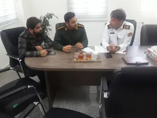 دیدار معاون آموزش سپاه پیشوا با رئیس پلیس راهور فراجا