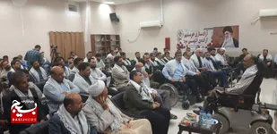 دیدار فرمانده کل نیروی دریایی سپاه پاسداران  با رزمندگان و جانبازان قطع نخاعی دفاع مقدس در اهواز
