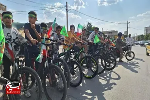 برگزاری شادپیمایی دوچرخه سواری به مناسبت عید بزرگ سعید غدیر در همدان