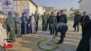 برگزاری آیین کلنگ زنی ساختمان بسیج خواهران  در بخش بندر ریگ گناوه