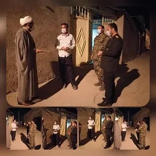 تجلیل از خانواده شهید قیسی  به مناسبت هفته عقیدتی سیاسی در سپاه