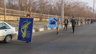 همایش پیاده&zwnj;روی بسیجیان حوزه یک شهری در مهاباد برگزار شد