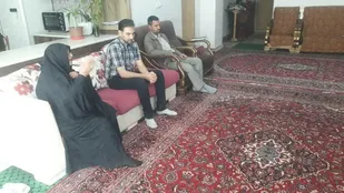 دیداربا خانواده شهیدان ناصر شاه نظری و مهدی صابری توسط گردان 106امام حسین(علیه السلام)