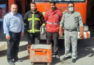 نجات یک قلاده روباه در روستای جامکاران