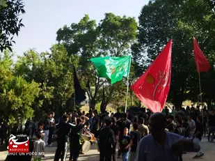 آیین سوگواری تاسوعا و عاشورا حسینی در شهر پردنجان