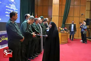 تقدیر از معاون روابط عمومی سپاه انصارالحسین(ع) و سرپرست خبرگزاری بسیج استان همدان در دومین همایش &laquo;مدار امید&raquo;