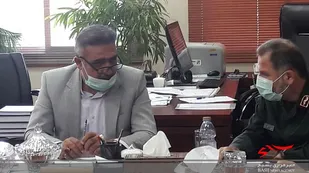 نشست فرمانده سپاه کربلا با مدیرکل راه و ترابی مازندران