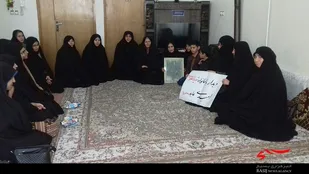 دیدار بسیجیان حوزه حضرت فاطمه الزهرا(س) رزن با خانواده شهید &laquo;امیدی&zwnj;عابد&raquo;