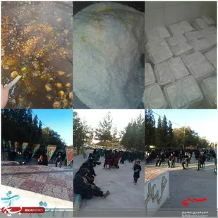 توزیع  ۴۵۰ پرس غذا گرم توسط پایگاه نرجس حوزه الزهرا ماهان بین نیازمندان