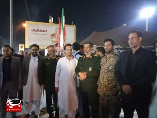 دیدار فرمانده سپاه سلمان از سیاه چادر بسیج عشایری ، به مناسبت هفته بسیج
