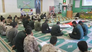 مراسم اختتامیه برنامه های ماه مبارک رمضان ناحیه مقاومت بسیج نايين