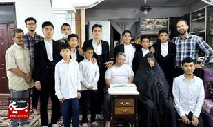 بچه&zwnj;های مسجد قائمیه، دل حسین را شاد کردند