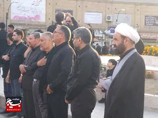 برپایی دسته عزاداری هیئت رزمندگان اسلام در زنجان به روایت تصویر