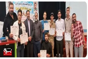 برگزاری مسابقات ورزشی بمناسبت دهه فجر در پایگاه شهید صمدزاده ناحیه زاهدان