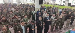 حضور منسجم بسیجیان شهرستان راور در نماز جمعه به مناسبت هفته بسیج