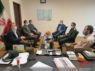 دیدار مدیریت بانک تجارت استان بوشهر با فرمانده سپاه مالک اشتر شهرستان بوشهر به مناسبت هفته بسیج