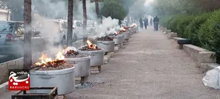 یادواره شهدای عملیات مرصاد و نذرواره ۷۲ دیگ احسان حسینی در شاهرود