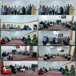 دیدار  با خانواده شهیدان عیدی زاده و رضایی در گتوند