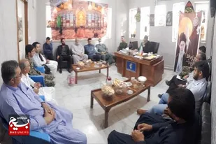 بازدید جانشین سپاه شهرستان زاهدان به همراه هیئت همراه از حوزه شهید سلامی