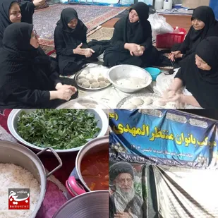 بانوان امیدیه در مسیر خدمت به زائران؛ موکب منتظرالمهدی (عج)؛ تجلی اخلاص و هنر آیینی