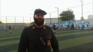 سوت جام فوتبال دفاع مقدس، در شهرستان چهارباغ به صدا درآمد