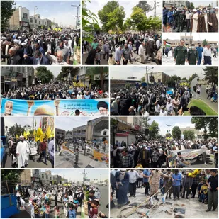 راهپیمایی روز جهانی قدس در شهرستان پیشوا