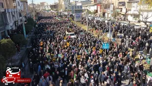 ایستادگی پای انقلاب را در نکا ببینید