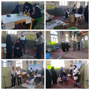 استقبال از یادواره شهدای شیخ شبان با خدمت رسانی