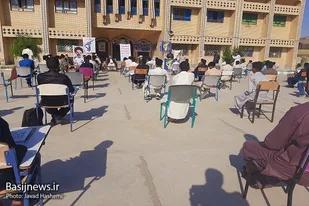 برگزاری صبحگاه مشترک دانش آموزی در کنارک برگزار شد
