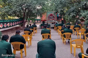 مراسم عزاداری سیدالشهدا (ع) در سپاه تویسرکان
