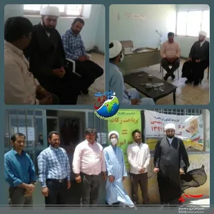 بازدید رئیس شورای زکات شهرسنخواست از مرکزخرید تضمینی گندم
