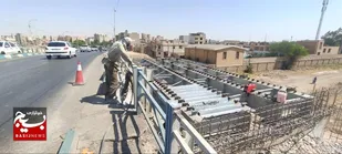 پیشرفت فیزیکی ۸۵ درصدی طرح بهسازی پل راهنمایی و رانندگی اهواز