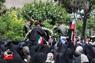 برگزاری آیین تشییع پیکر مطهر شهید محمدی در ماهدشت
