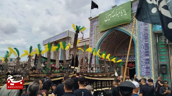 آیین آتش زدن خیام در ظهر عاشورا