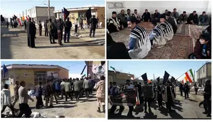 بزرگداشت هفتمین روز شهادت شهید طاهر زمانی در شهرک میهه