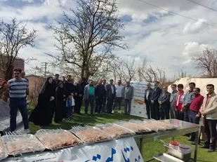 آغاز اولین مرحله طبخ و توزیع رایگان ماهی از روستای عنصرود اسکو
