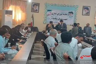 مراسم تودیع بخشدارمرکزی شهرستان نیکشهر