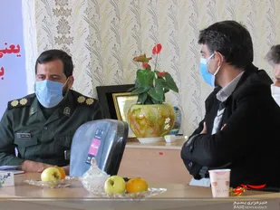 دیدار مسئولین مجموعه شهرداری بینالود با فرماندهی سپاه ناحیه این شهرستان