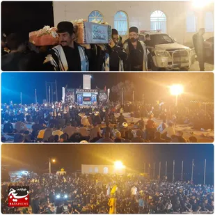شهید گمنام میهمان مراسم عزاداری شب تاسوعای حسینی (ع) در شهرستان اندیکا