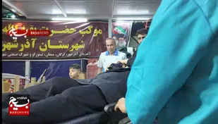 نجات یک زائر از مرگ حتمی توسط کادر درمانی موکب بقیه الله اعظم شهرستان آذرشهر