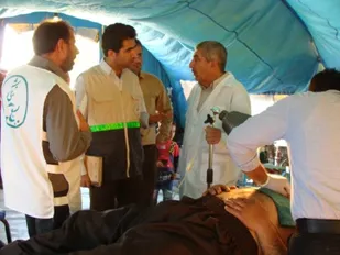 خدمت رسانی بسیج جامعه پزشکی به بیماران حاجی آباد