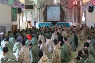 سوگواری سالروز وفات حضرت امّ البنین(س) در تیپ انصارالحسین(ع) همدان